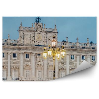Fototapet perete Palatul Regal Madrid Lantern la amurg