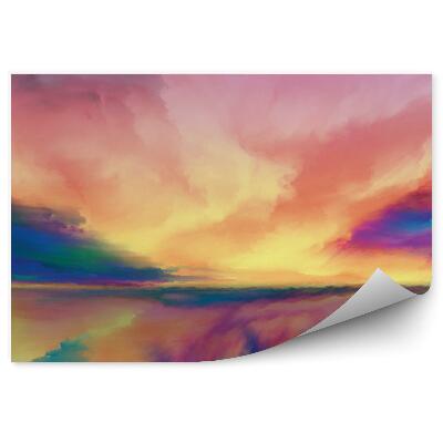 Fototapet pentru perete Vizualizarea Unui Peisaj Abstract Colorat