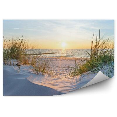 Fototapeta Plaża morze wschod słońca