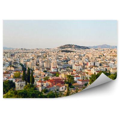 Fototapet pentru perete Panorama Orașului Atena Grecia Clădiri Vedere De Sus