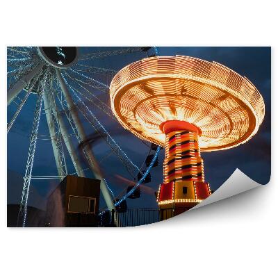 Fototapet vintage Carusele De Cer Iluminate