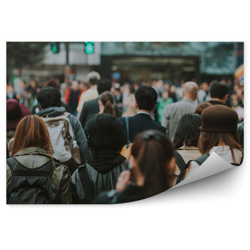 Fototapet Mulțime de oameni Japonia intersecție de trafic