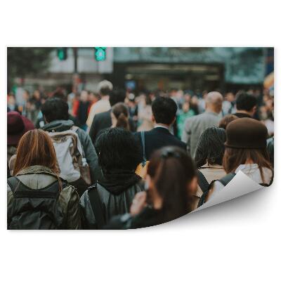 Fototapet Mulțime de oameni Japonia intersecție de trafic