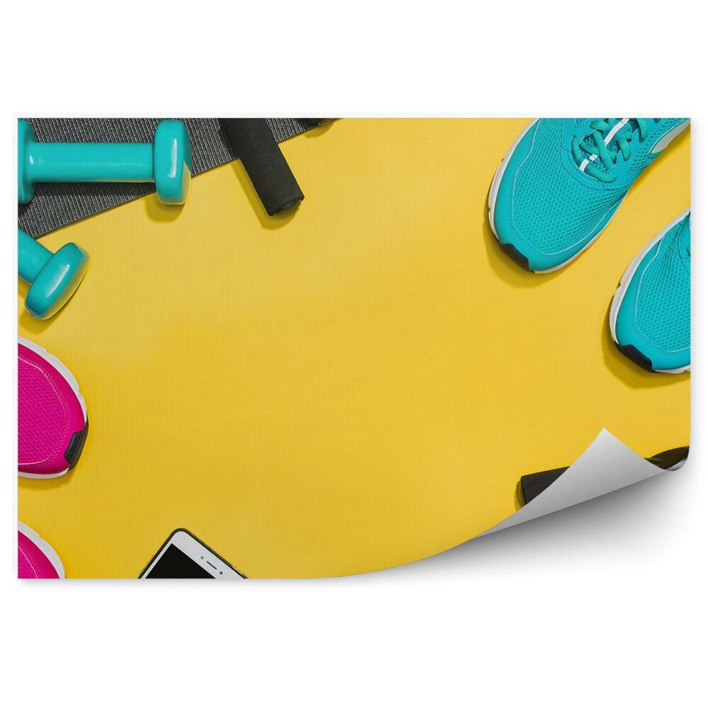 Fototapet Accesorii de fitness sport