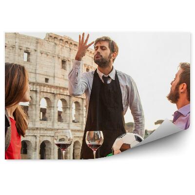 Decor fototapet Ospătar care servește fotbal Roma