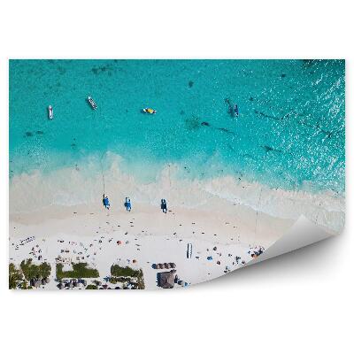 Fototapet Vedere aeriană plajă apă albastră natura