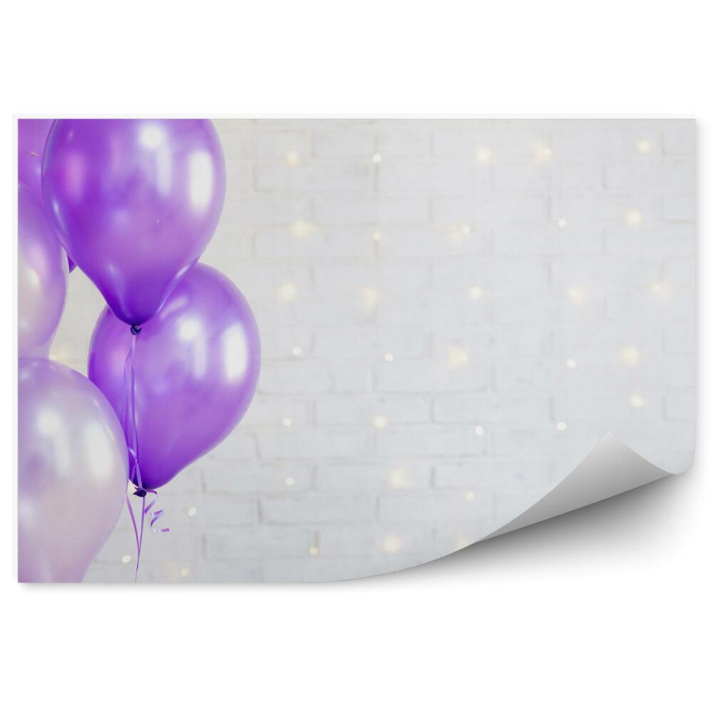 Fototapet pentru perete Baloane colorate din cărămidă