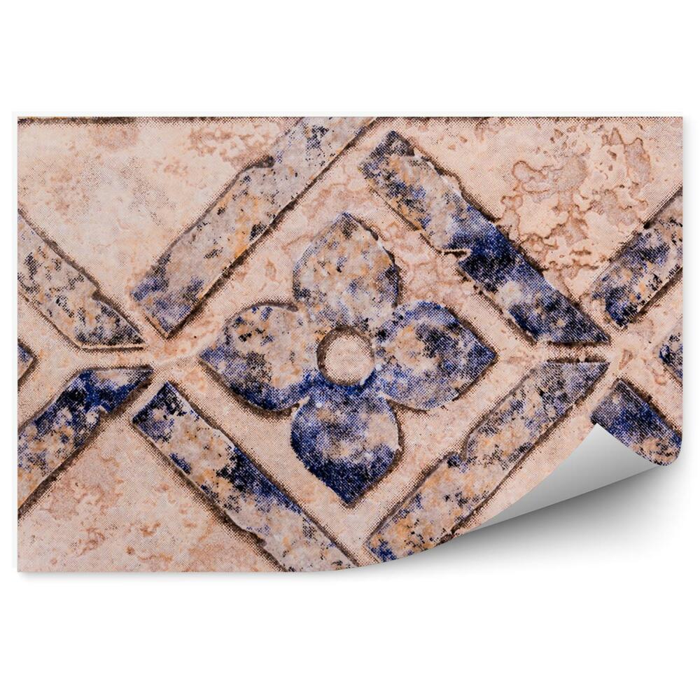 Fototapet vintage Placi Decorative Spaniole Flori Forme Linii