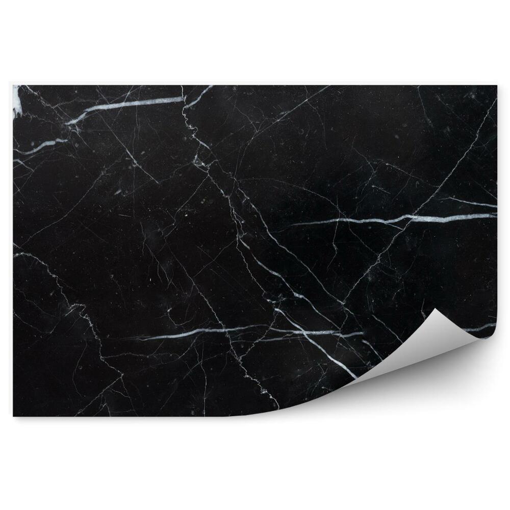 Fototapet Fundal cu textură de marmură neagră