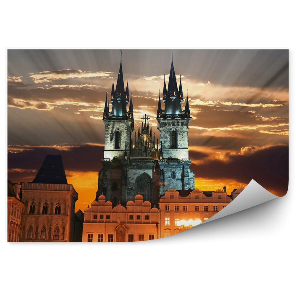Decor fototapet Orașul Vechi Praga Cer Nori