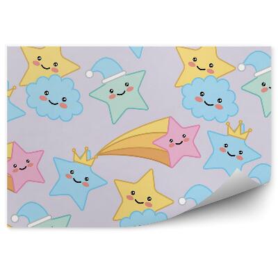 Decor fototapet Stele și nori colorați