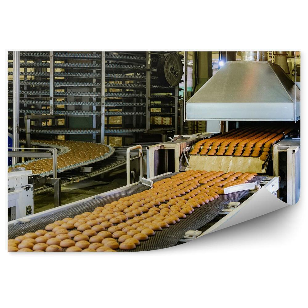 Fototapet Fabrica de producție a prăjiturilor de cofetărie