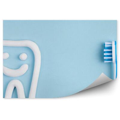 Fototapet Periuta de dinti dinte