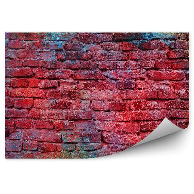 Fototapet pentru perete Zid De Cărămidă Cu Graffiti Colorat