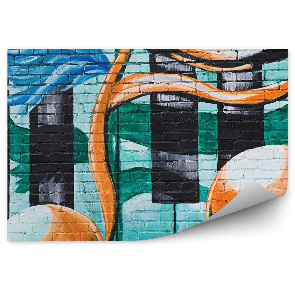 Decor fototapet O Notă De Aripi Colorate De Cărămidă