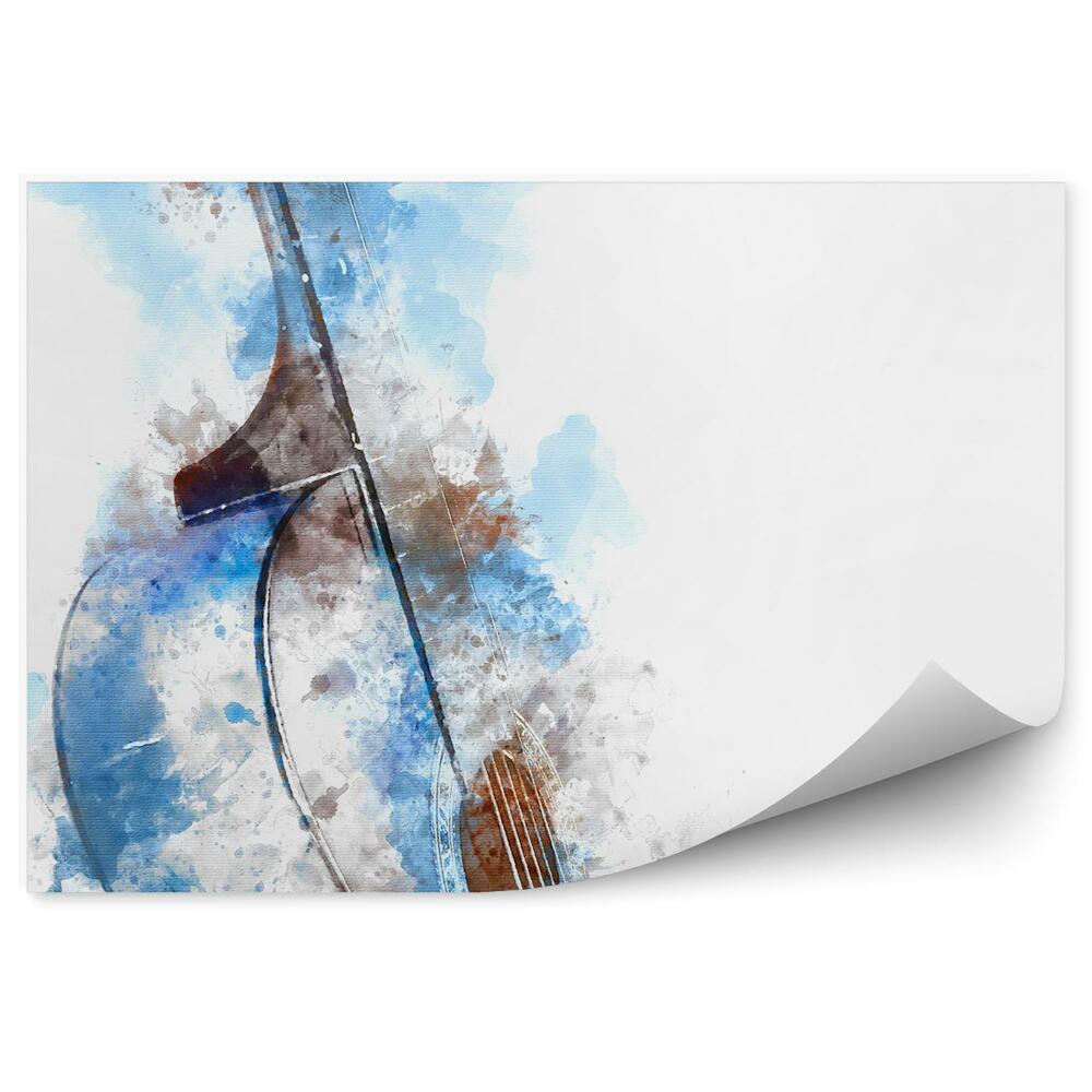 Decor fototapet Pete De Vopsea Pentru Chitara Acustica Vopsite