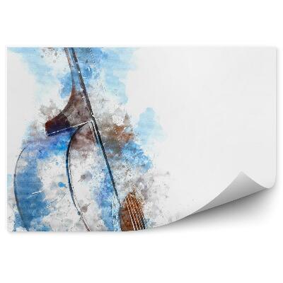 Decor fototapet Pete De Vopsea Pentru Chitara Acustica Vopsite