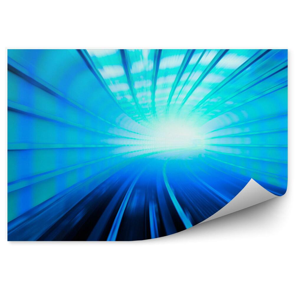 Fototapet vintage Tunel Verde Și Albastru