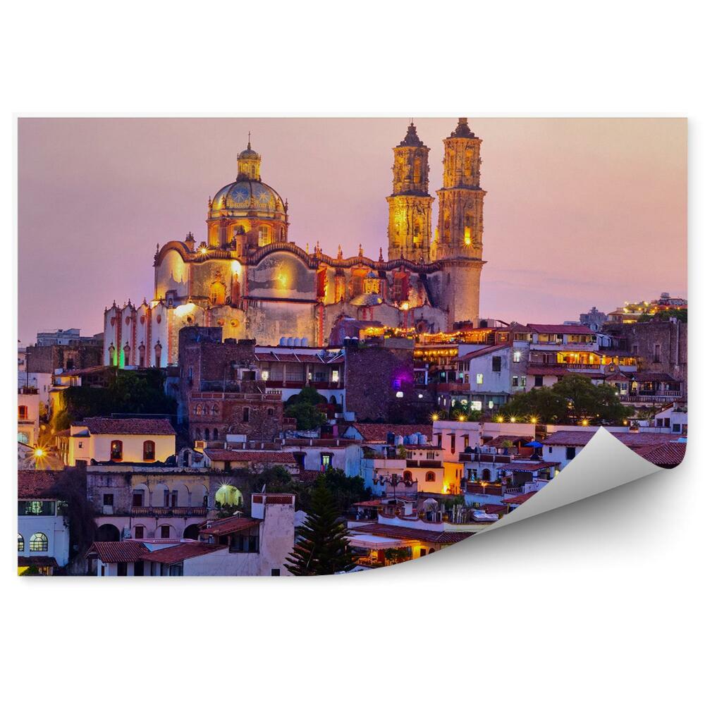 Fototapet perete Panoramă A Clădirilor Orașului Din Catedrala Din Mexic