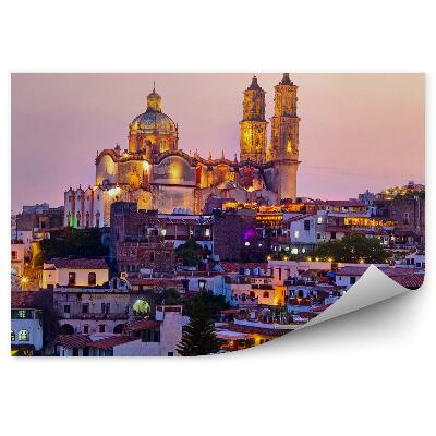 Fototapet perete Panoramă A Clădirilor Orașului Din Catedrala Din Mexic