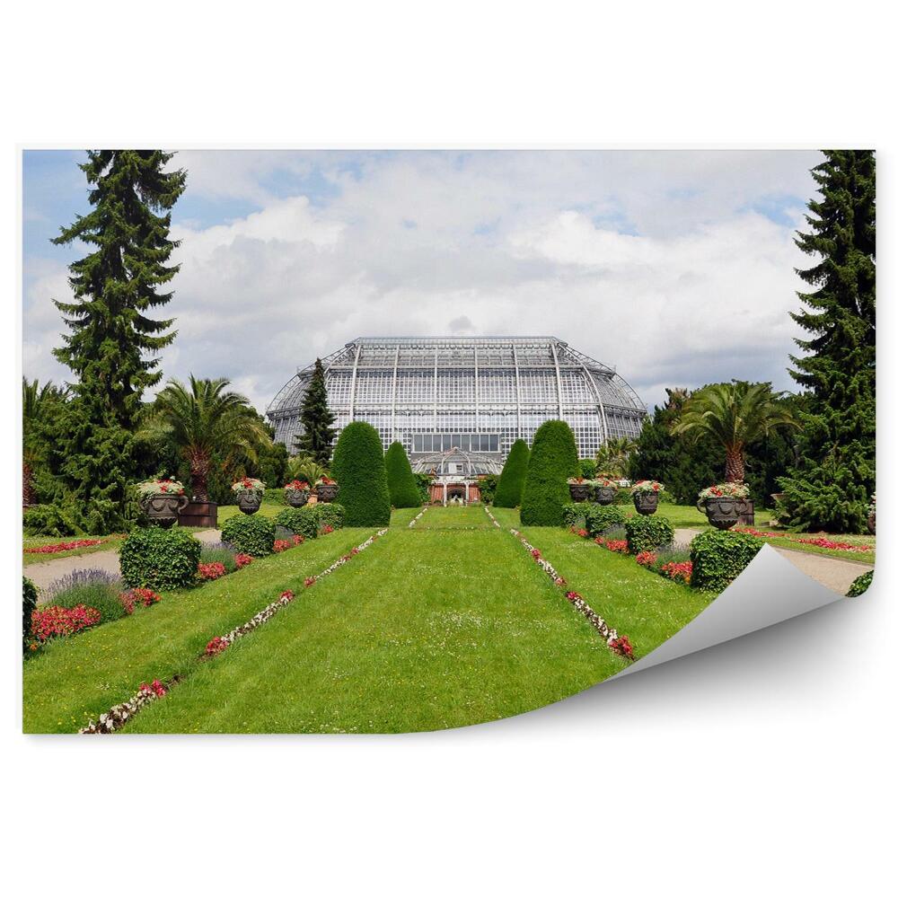 Fototapet vintage Tufe De Gradina Iarba Flori Verzi