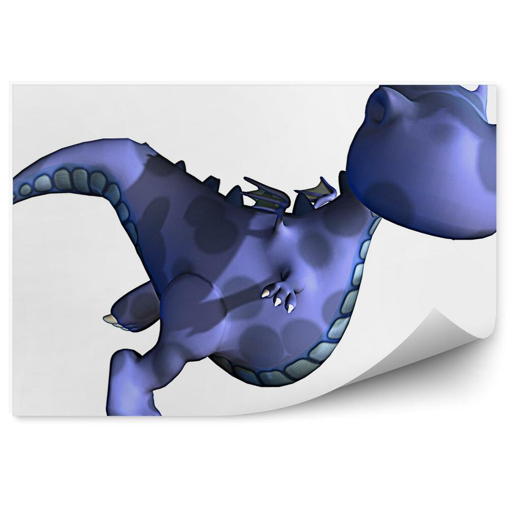 Decor fototapet Dragon 3d albastru