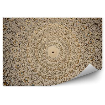 Fototapet vintage Model Oriental De Forme De Găuri Aurii