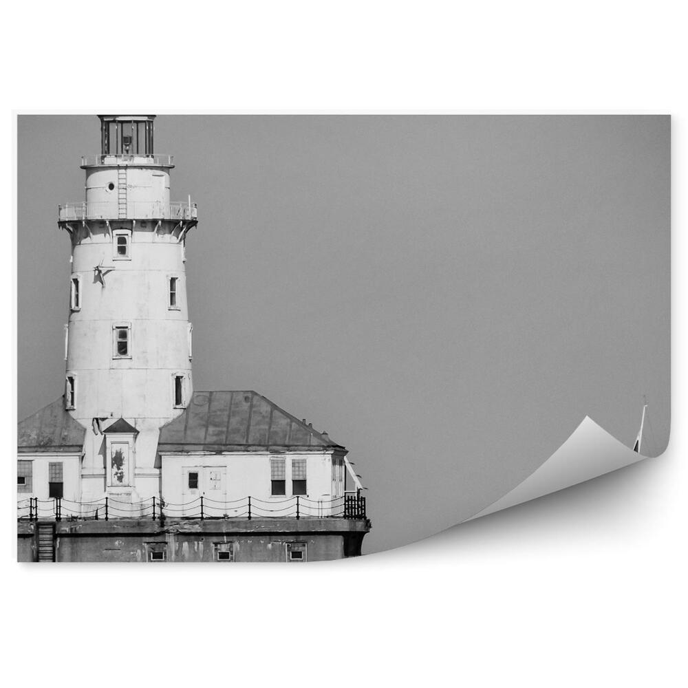 Fototapet pentru perete Iaht Far Sepia Chicago