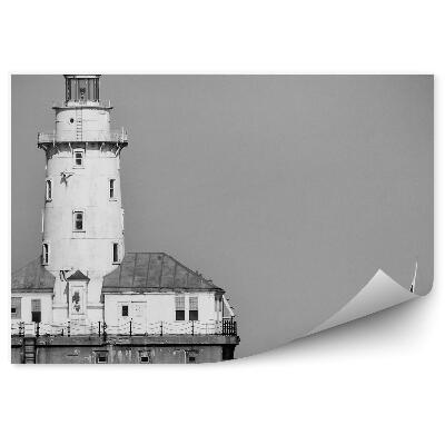 Fototapet pentru perete Iaht Far Sepia Chicago