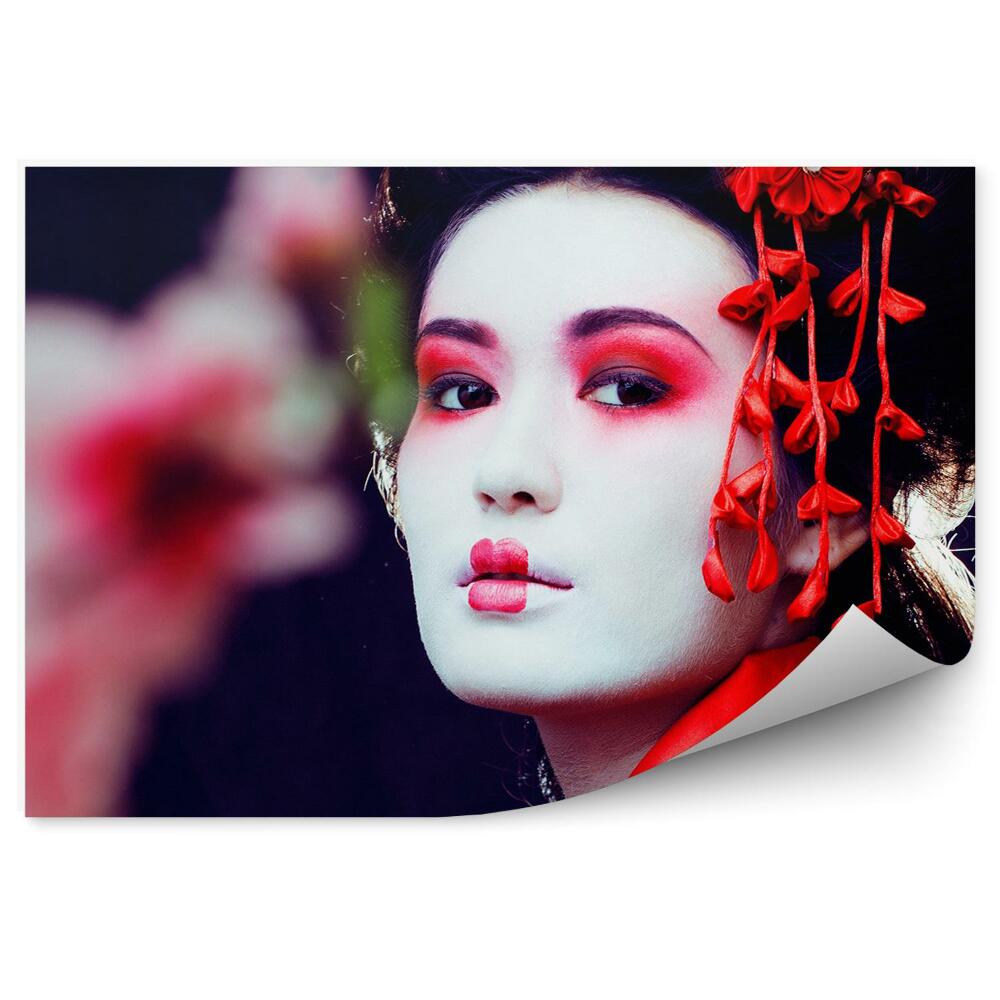 Decor fototapet Kimono de machiaj Geisha Japonia