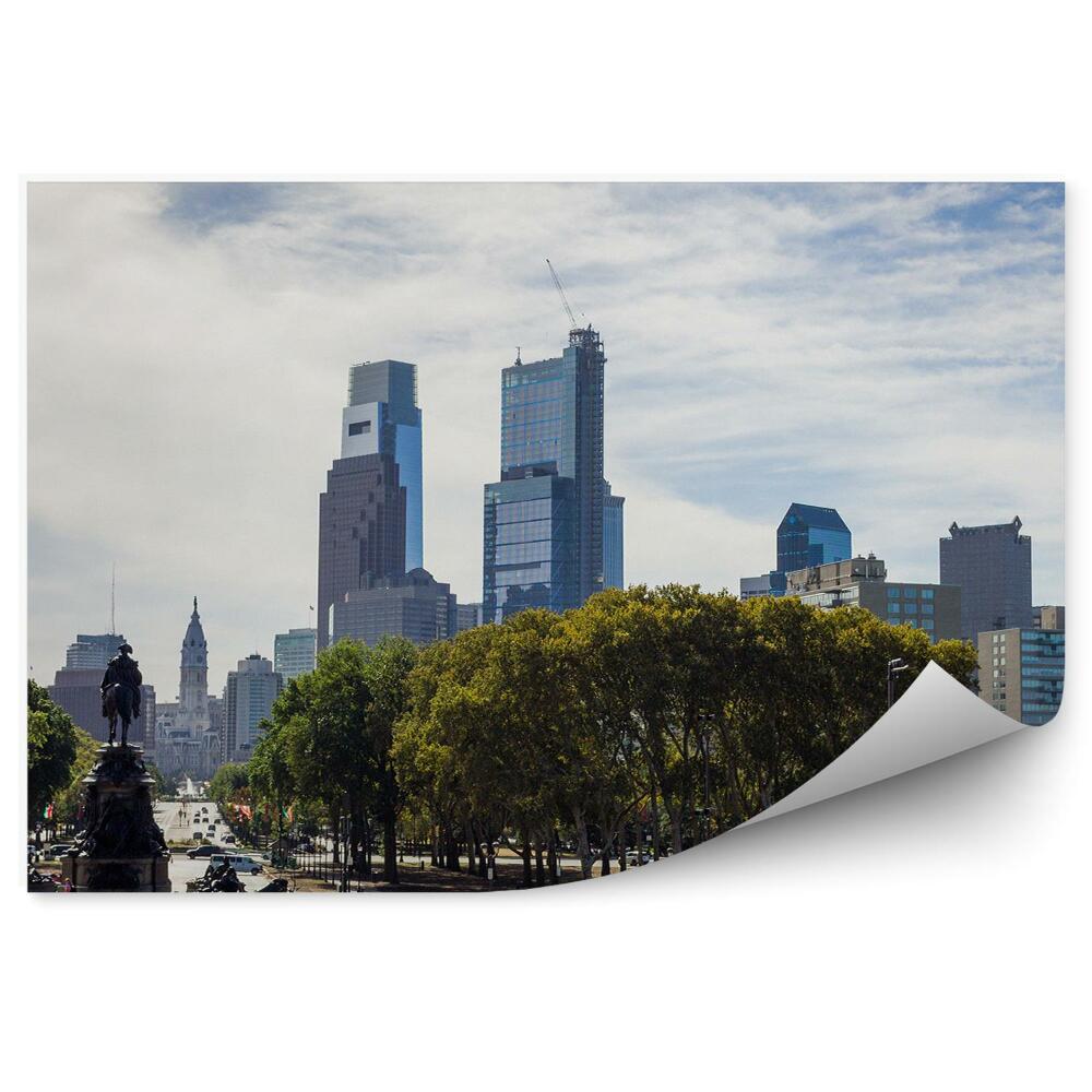 Fototapet Arhitectura Orașului Sculptură În Copac