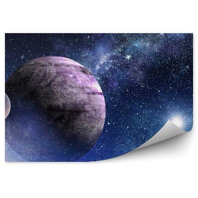 Fototapet vintage Planete Cer Stele Galaxie Univers Spațiu Cosmic