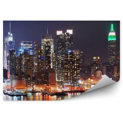 Decor fototapet Zgârie-Nori New York Râul De Lumină