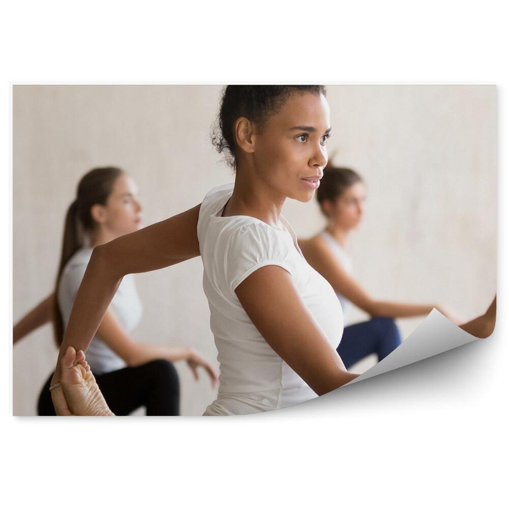 Fototapet Stretching femeie fitness sport