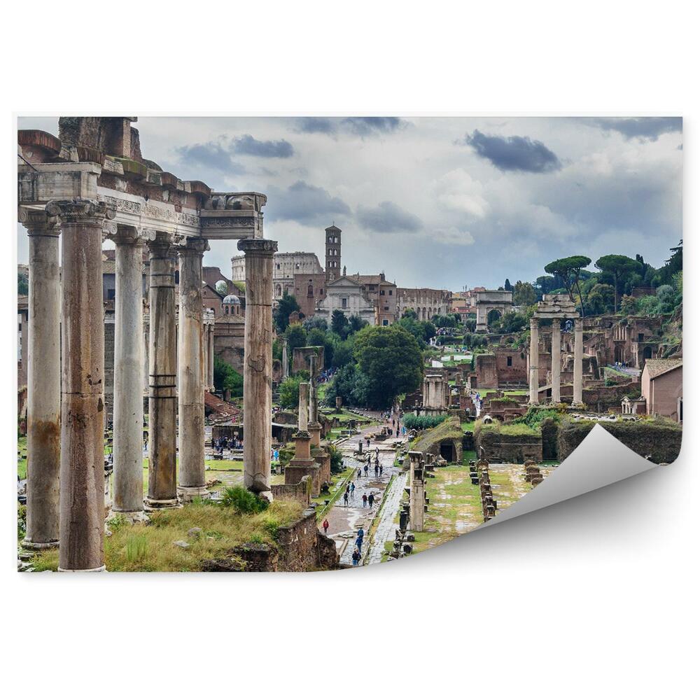 Fototapet vintage Oameni turism turistic ruine arhitectură antică