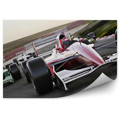 Fototapet vintage Mașină de curse formula 1 zi