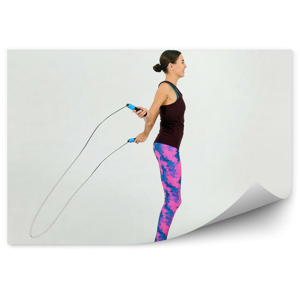 Fototapet vintage Sărituri coarda sport