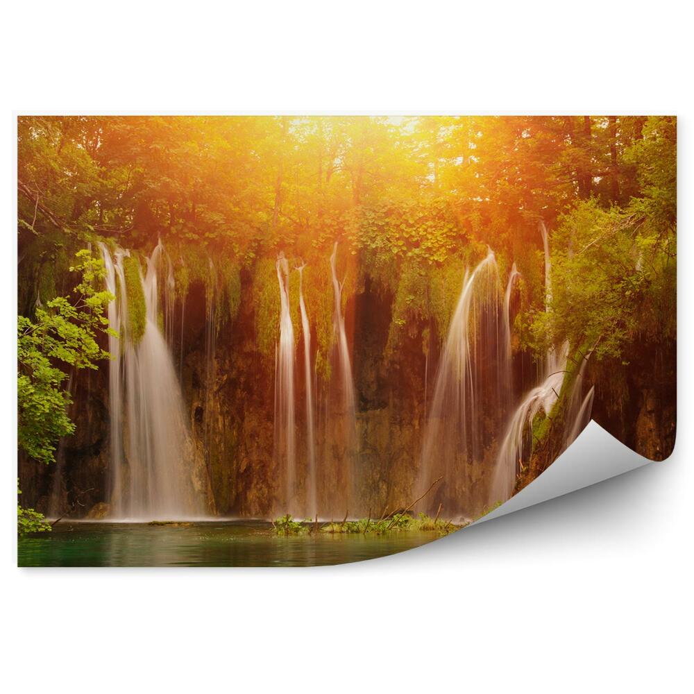 Fototapet perete Cascade În Parcul Național Al Croației