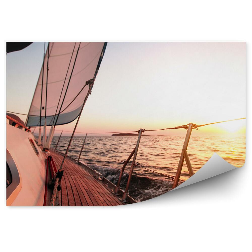 Decor fototapet Iaht de lux, perspectivă, mare, soare