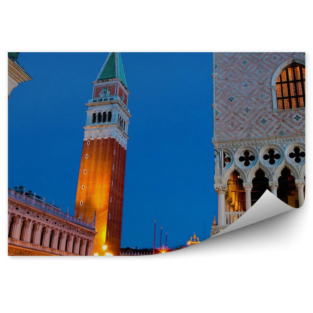 Fototapet perete Seara oras arhitectura cladiri turism