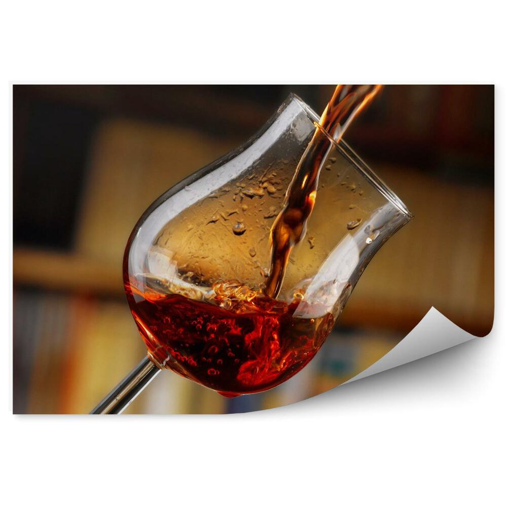 Fototapet vintage Un pahar de vin