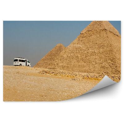 Fototapet perete dubă turistică Piramidele din Giza
