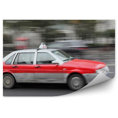 Fototapet vintage Shanghai China taxi auto transport