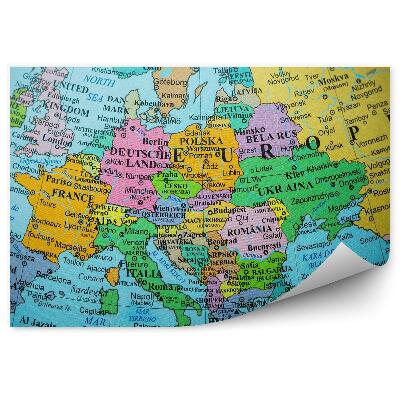 Fototapet pentru perete Harta Globus a Europei