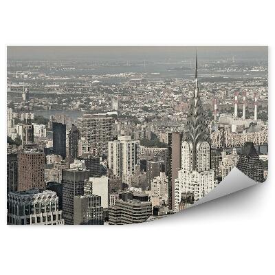 Decor fototapet Zgârie-Nori Sepia Manhattan Hudson River New York