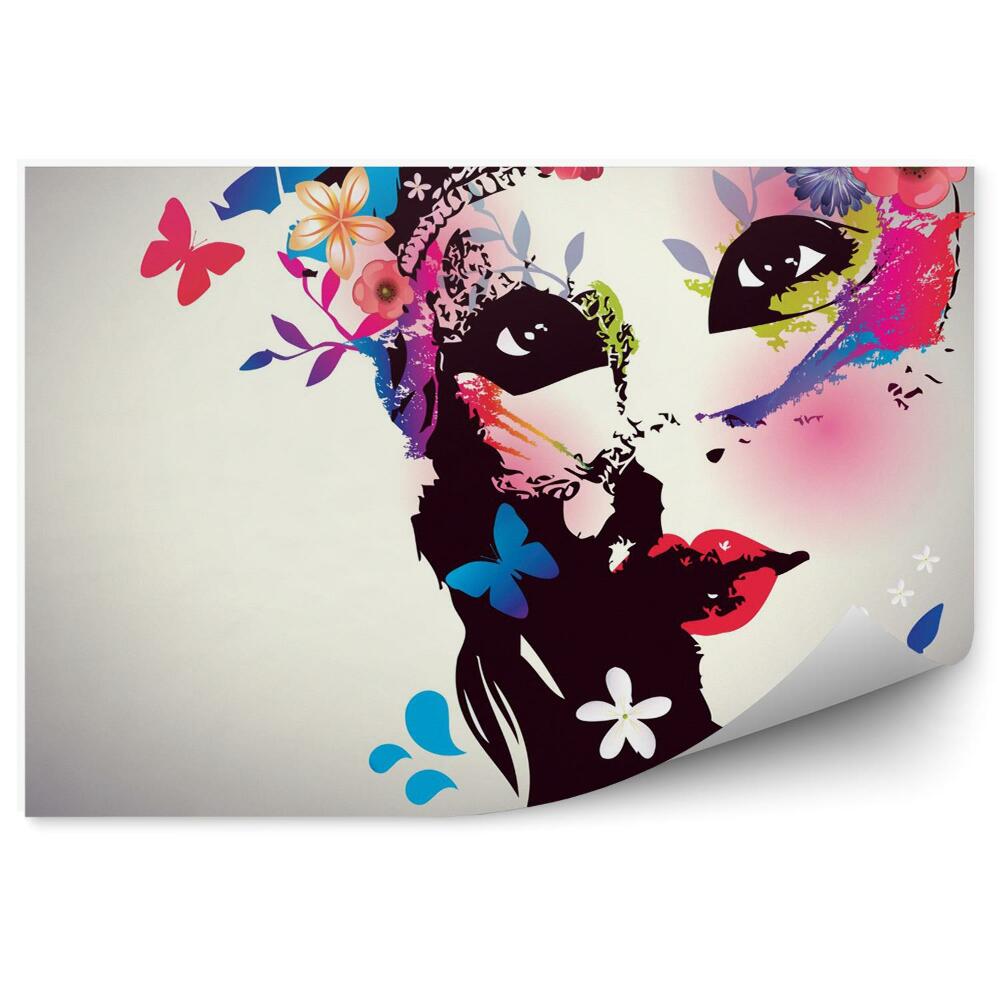 Fototapet perete Fata cu masca