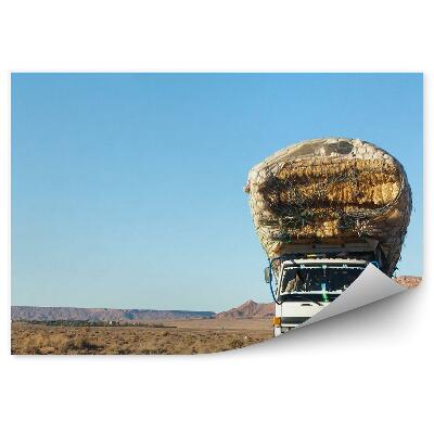 Fototapet Camion pe un drum din Maroc