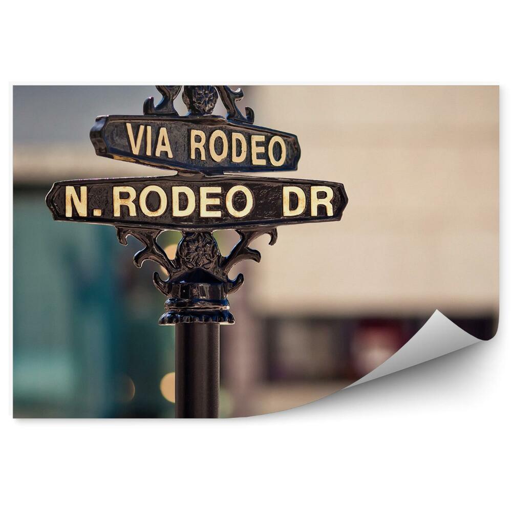 Fototapet perete Semnul stradal al orașului