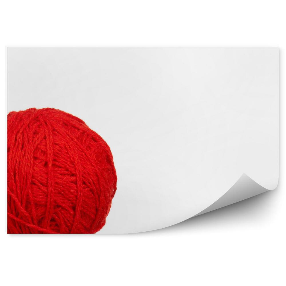 Fototapet vintage Lână Roșie