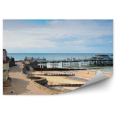 Fototapet pentru perete Orașul de la malul mării Anglia clădiri de plajă